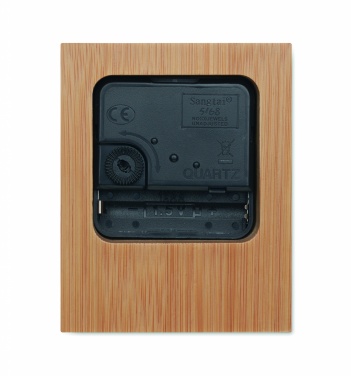 Logotrade promotional item picture of: Bamboo table clock